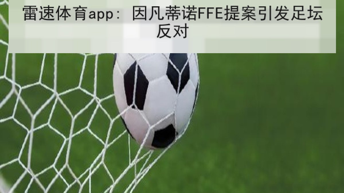 雷速体育app: 因凡蒂诺FFE提案引发足坛反对 雷速体育app: 因凡蒂诺FFE提案引发足坛反对